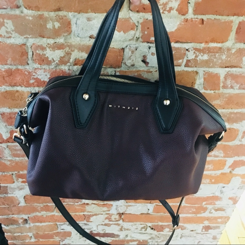 With 212 purse | Dark purple, black, gold | Medium